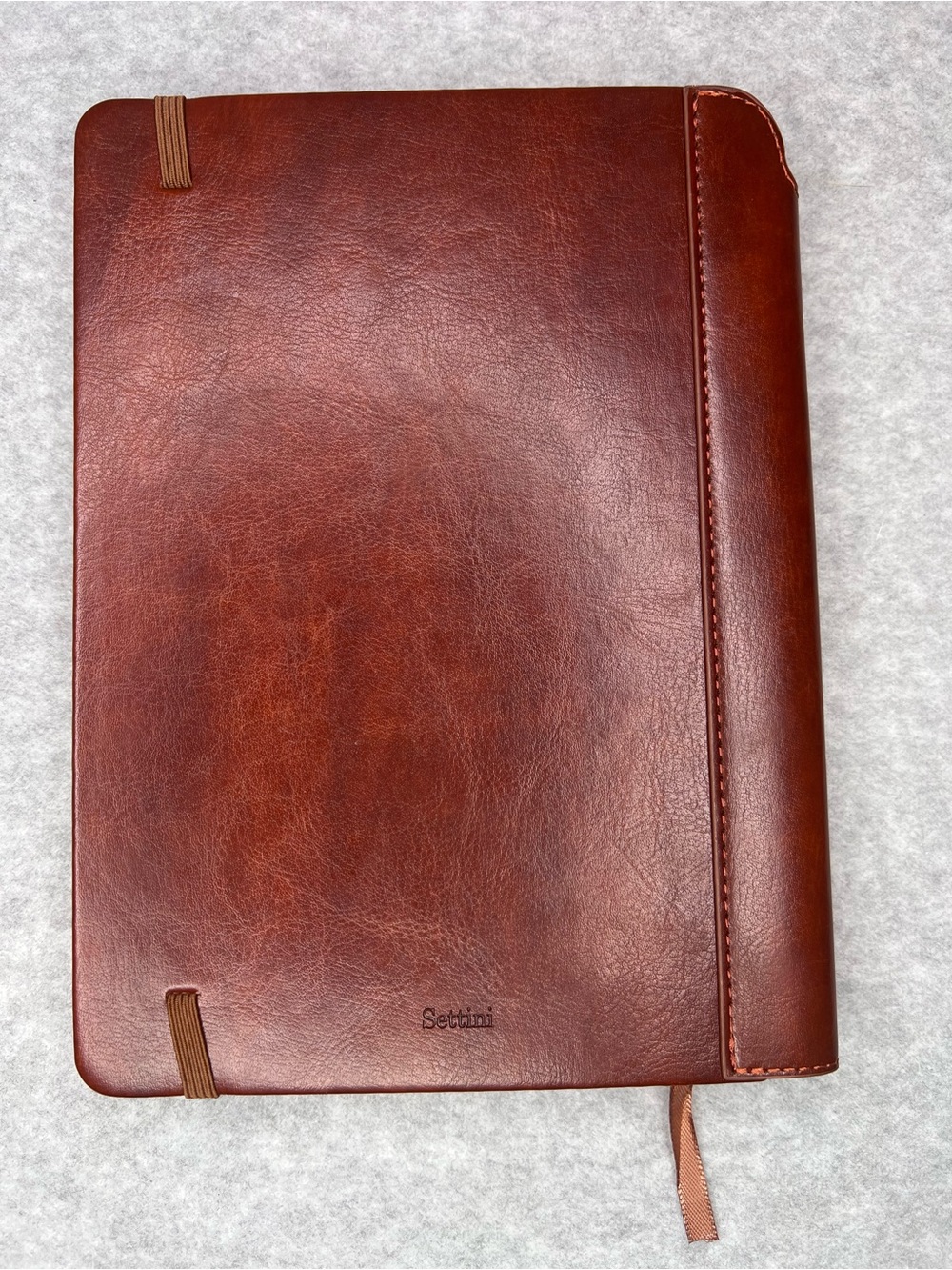 Vegan Leather Hardcover Cat 192 Page Lined Brown Journal - Picture 3 of 10